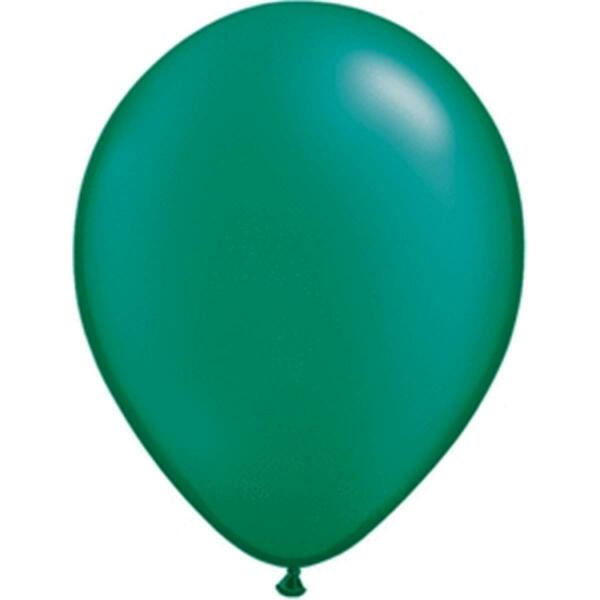 Mayflower Distributing 11 in. Pearl Emerald Green Latex Balloon 6218